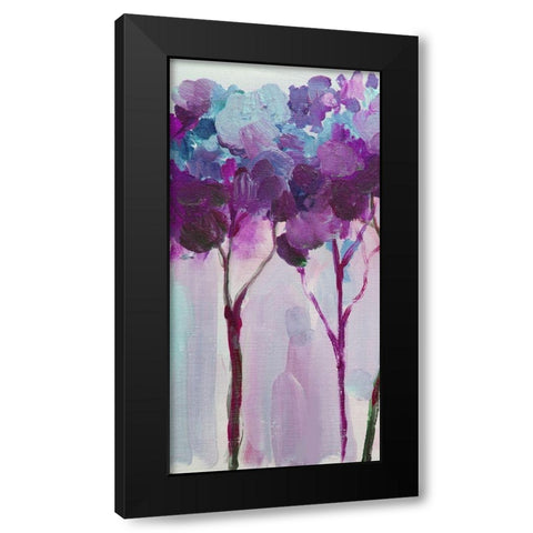Tree 4 Black Modern Wood Framed Art Print with Double Matting by Boho Hue Studio
