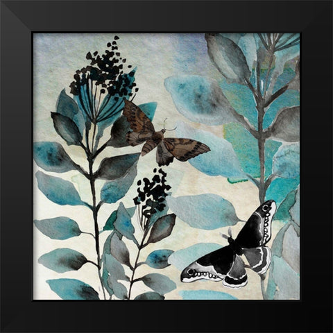 Butteryfly Perspective 3 Black Modern Wood Framed Art Print by Boho Hue Studio