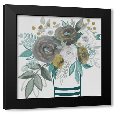 Natural Bouquet 1 Black Modern Wood Framed Art Print with Double Matting by Boho Hue Studio