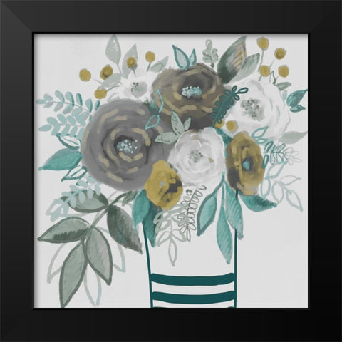 Natural Bouquet 1 Black Modern Wood Framed Art Print by Boho Hue Studio