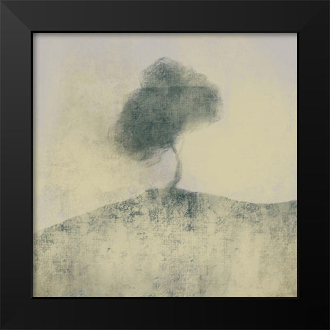 A Distant Tree Black Modern Wood Framed Art Print by Boho Hue Studio