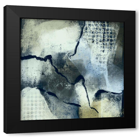 Abstract World Black Modern Wood Framed Art Print by Boho Hue Studio