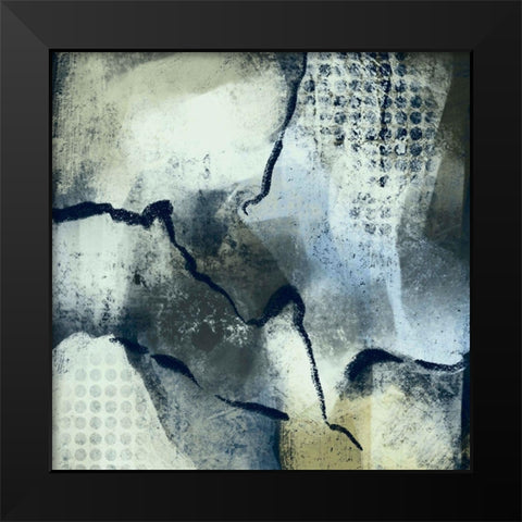 Abstract World Black Modern Wood Framed Art Print by Boho Hue Studio