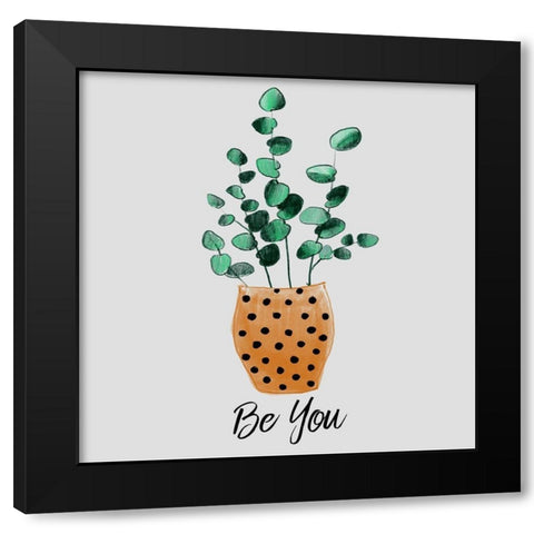 Nurtured Home 1 Black Modern Wood Framed Art Print by Boho Hue Studio