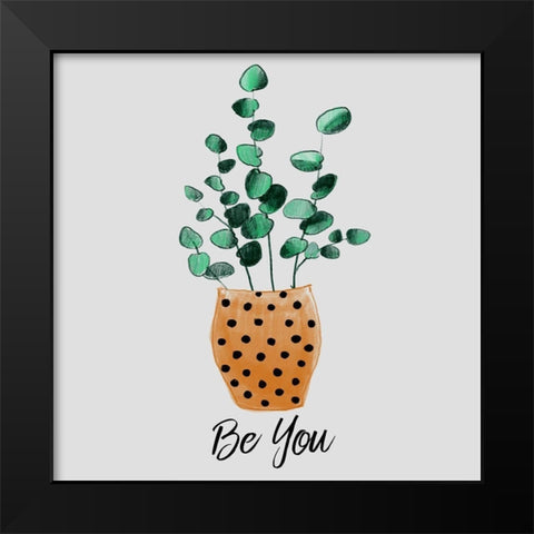Nurtured Home 1 Black Modern Wood Framed Art Print by Boho Hue Studio