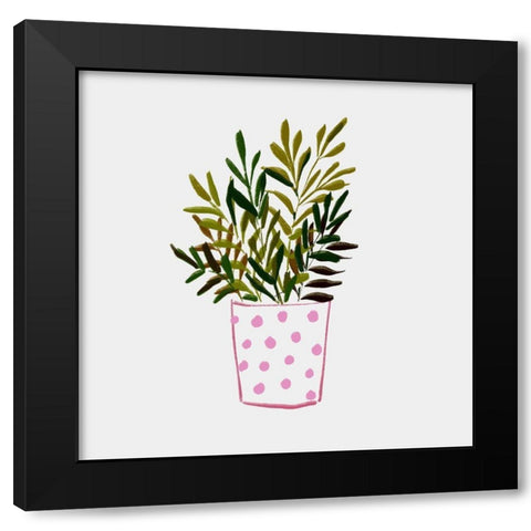 Nurtured Home 2 Black Modern Wood Framed Art Print by Boho Hue Studio