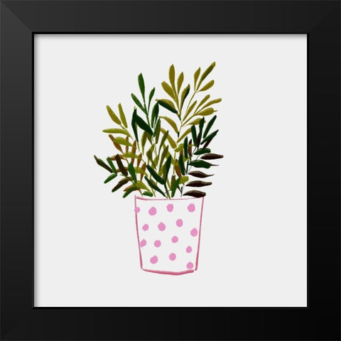 Nurtured Home 2 Black Modern Wood Framed Art Print by Boho Hue Studio