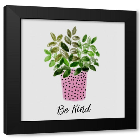 Nurtured Home 3 Black Modern Wood Framed Art Print by Boho Hue Studio