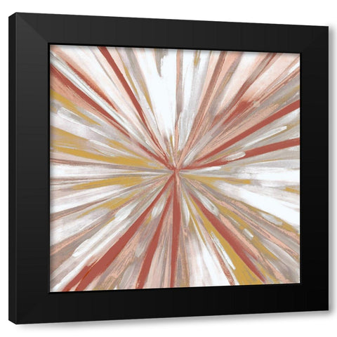 Hot Spin 2 Black Modern Wood Framed Art Print by Boho Hue Studio
