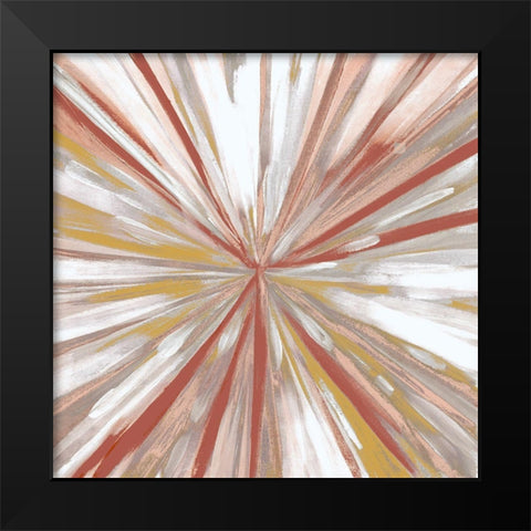 Hot Spin 2 Black Modern Wood Framed Art Print by Boho Hue Studio