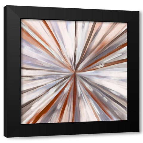 Hot Spin Black Modern Wood Framed Art Print by Boho Hue Studio