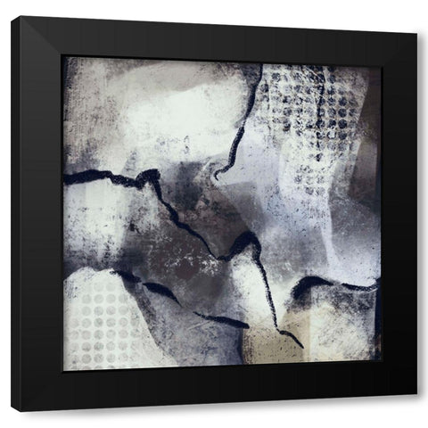 Abstract Age of Man Black Modern Wood Framed Art Print with Double Matting by Boho Hue Studio