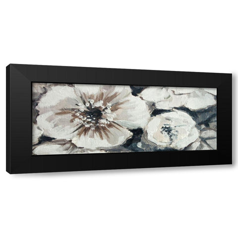 Blossom Bunches Black Modern Wood Framed Art Print with Double Matting by Boho Hue Studio