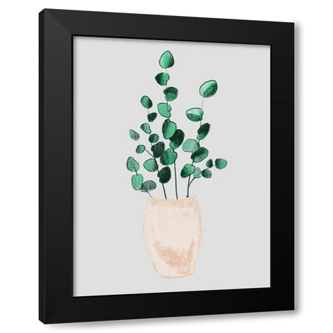 House Pot 3 Black Modern Wood Framed Art Print with Double Matting by Boho Hue Studio