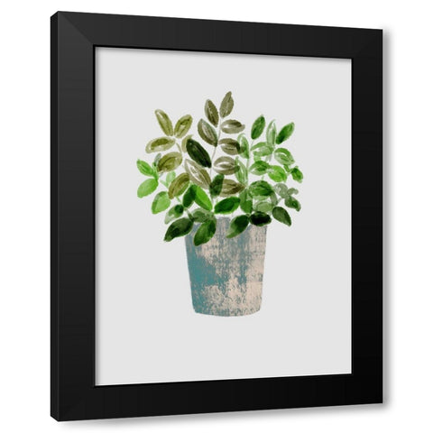 House Pot 4 Black Modern Wood Framed Art Print with Double Matting by Boho Hue Studio