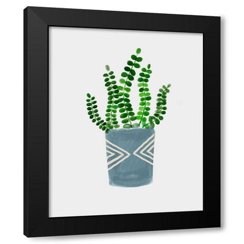 House Pot 5 Black Modern Wood Framed Art Print with Double Matting by Boho Hue Studio