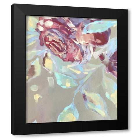 Spring Roses 7 Black Modern Wood Framed Art Print with Double Matting by Boho Hue Studio