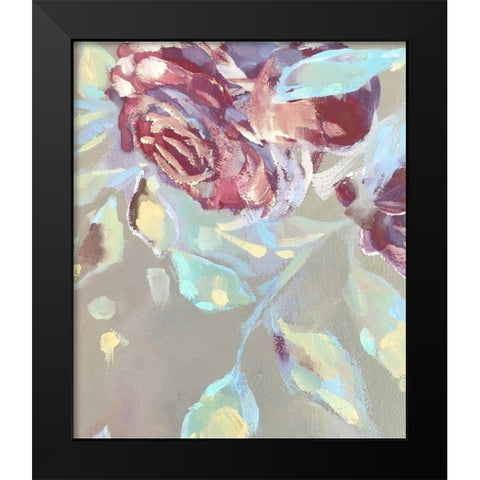 Spring Roses 7 Black Modern Wood Framed Art Print by Boho Hue Studio