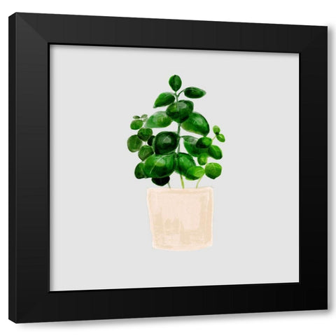 House Pot 6 Black Modern Wood Framed Art Print with Double Matting by Boho Hue Studio