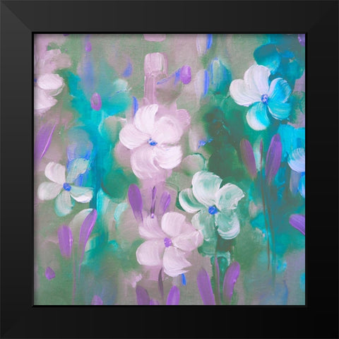 Spring Vagabond Black Modern Wood Framed Art Print by Boho Hue Studio