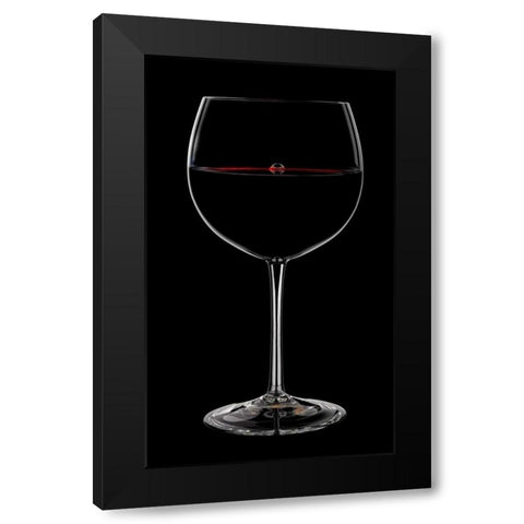 Bubble in the Red 2 Black Modern Wood Framed Art Print by Seidman, Barry