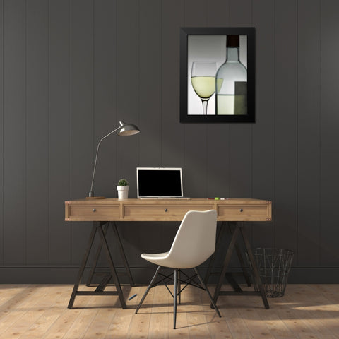 Mondrian Black Modern Wood Framed Art Print by Seidman, Barry