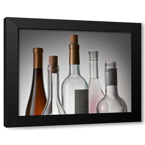 Bottle Neck 1 Black Modern Wood Framed Art Print with Double Matting by Seidman, Barry