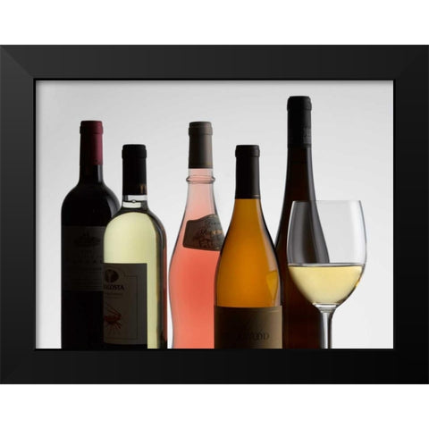Bottle Neck 2 Black Modern Wood Framed Art Print by Seidman, Barry