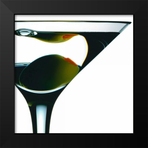 Martini Black Modern Wood Framed Art Print by Seidman, Barry