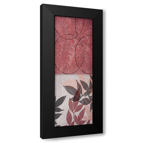 Red Leaf 2 Black Modern Wood Framed Art Print by Dyer, Beverly