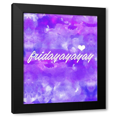 Fridayay Black Modern Wood Framed Art Print with Double Matting by Alvarez, Cynthia