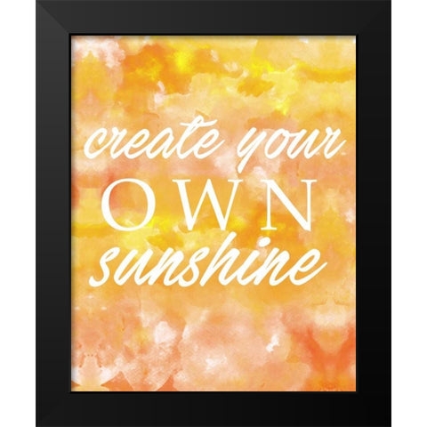 Create Your Own Black Modern Wood Framed Art Print by Alvarez, Cynthia