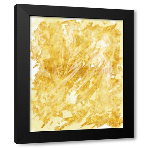 Golden Streaks 1 Black Modern Wood Framed Art Print by Alvarez, Cynthia