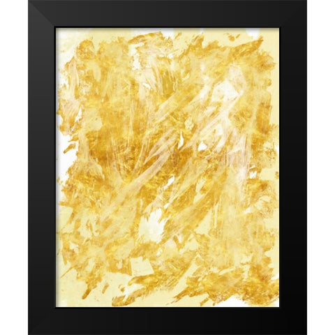Golden Streaks 1 Black Modern Wood Framed Art Print by Alvarez, Cynthia