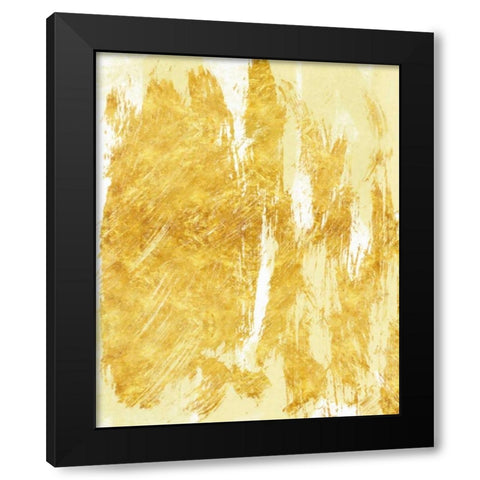 Golden Streaks 2 Black Modern Wood Framed Art Print with Double Matting by Alvarez, Cynthia