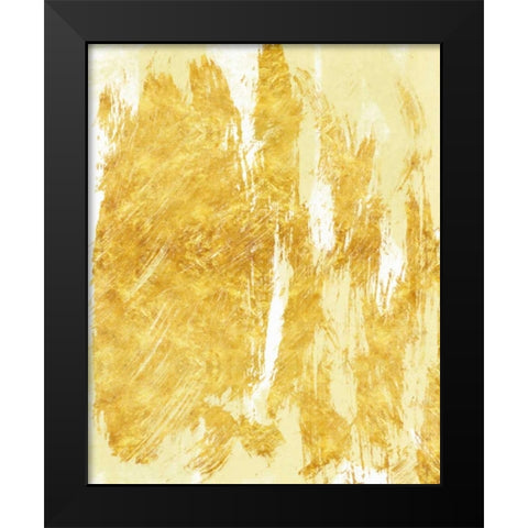 Golden Streaks 2 Black Modern Wood Framed Art Print by Alvarez, Cynthia