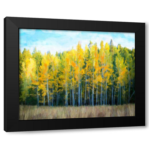 Trees 1 Black Modern Wood Framed Art Print with Double Matting by Alvarez, Cynthia