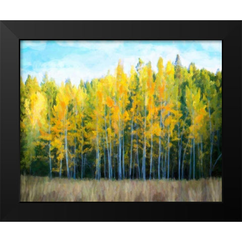 Trees 1 Black Modern Wood Framed Art Print by Alvarez, Cynthia