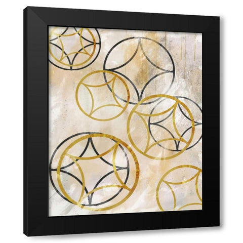 Sparkling Spheres 1 Black Modern Wood Framed Art Print by Alvarez, Cynthia