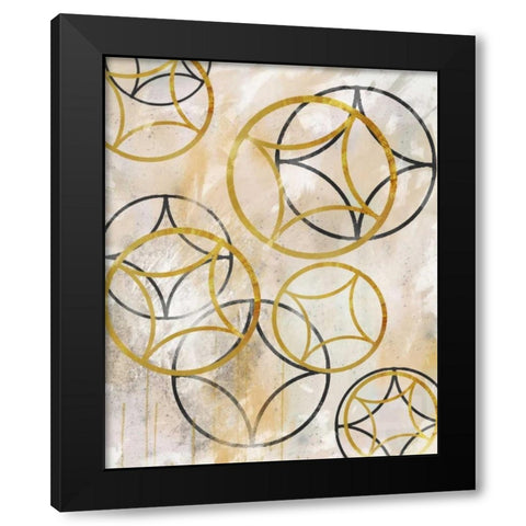 Sparkling Spheres 2 Black Modern Wood Framed Art Print with Double Matting by Alvarez, Cynthia