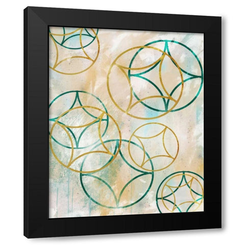 Sparkling Spheres 2 Black Modern Wood Framed Art Print by Alvarez, Cynthia