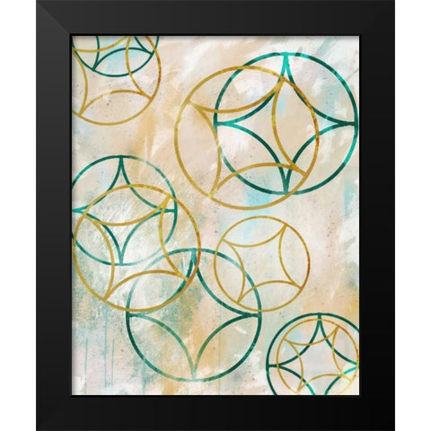 Sparkling Spheres 2 Black Modern Wood Framed Art Print by Alvarez, Cynthia