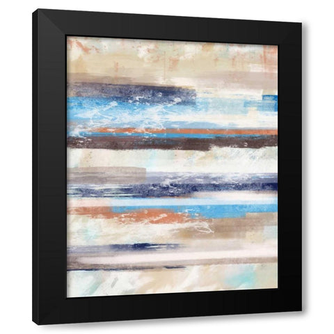 Lines A Black Modern Wood Framed Art Print by Alvarez, Cynthia
