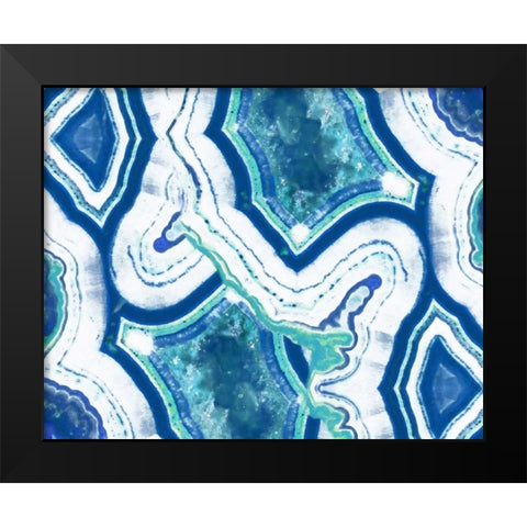Agate 1 Black Modern Wood Framed Art Print by Alvarez, Cynthia