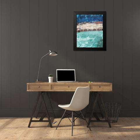 Color Mix 01 Black Modern Wood Framed Art Print by Alvarez, Cynthia