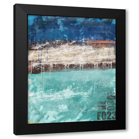 Color Mix 01 Black Modern Wood Framed Art Print with Double Matting by Alvarez, Cynthia