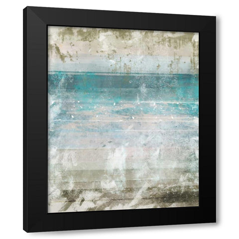 Aqua Space 1 Black Modern Wood Framed Art Print by Alvarez, Cynthia
