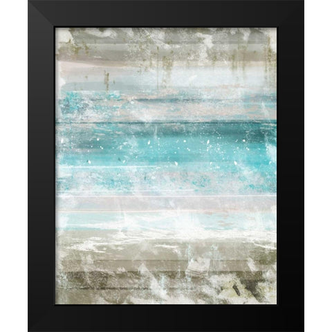 Aqua Space 2 Black Modern Wood Framed Art Print by Alvarez, Cynthia