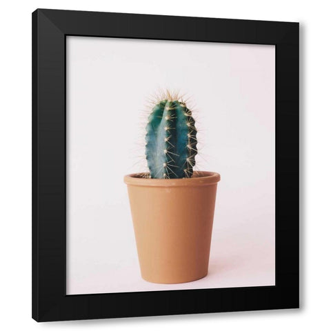 Lonely Cactus Black Modern Wood Framed Art Print by Alvarez, Cynthia