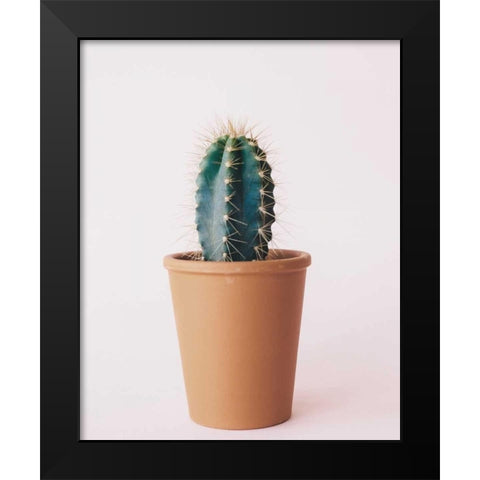 Lonely Cactus Black Modern Wood Framed Art Print by Alvarez, Cynthia